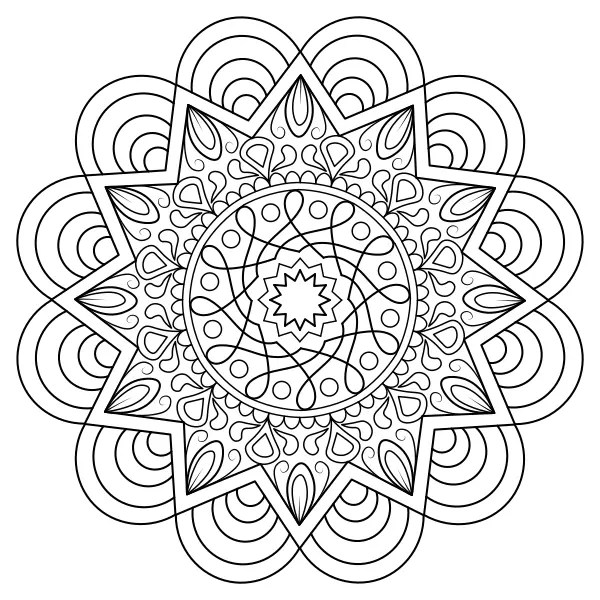 Mandala | Coloriages en ligne pour enfants