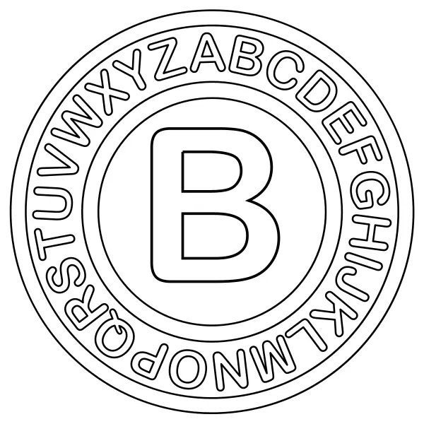 La lettre B | Coloriages en ligne pour enfants