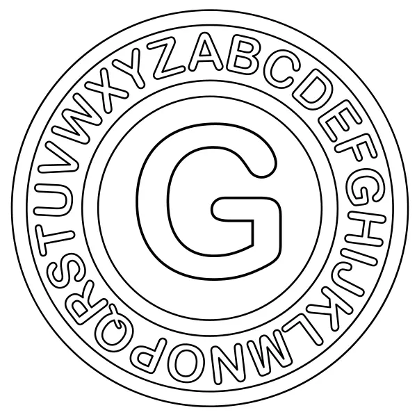 La lettre G | Coloriages en ligne pour enfants