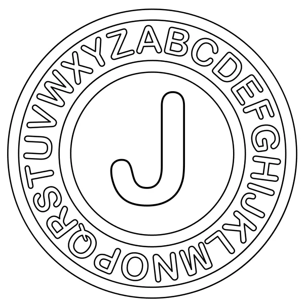 La lettre J | Coloriages en ligne pour enfants