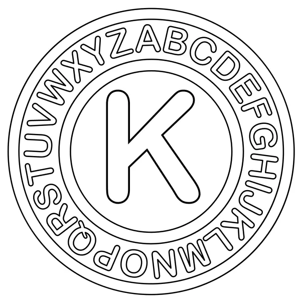 La lettre K | Coloriages en ligne pour enfants