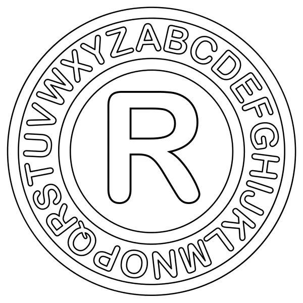 La lettre R | Coloriages en ligne pour enfants
