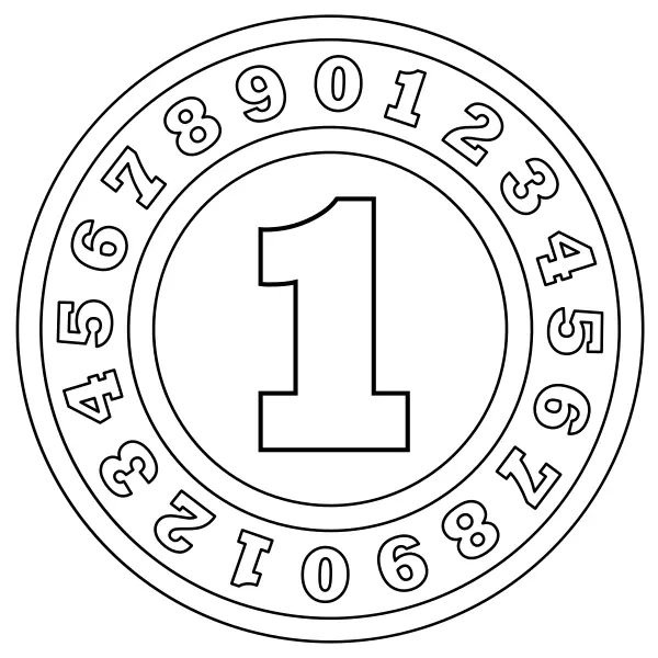 Numéro 1 | Coloriages en ligne pour enfants