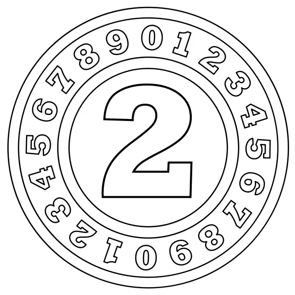 Numéro 2 | Coloriages en ligne pour enfants