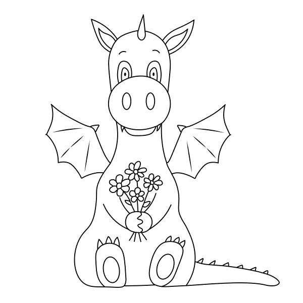 Petite plante grimpante fleurie | Coloriages en ligne pour enfants