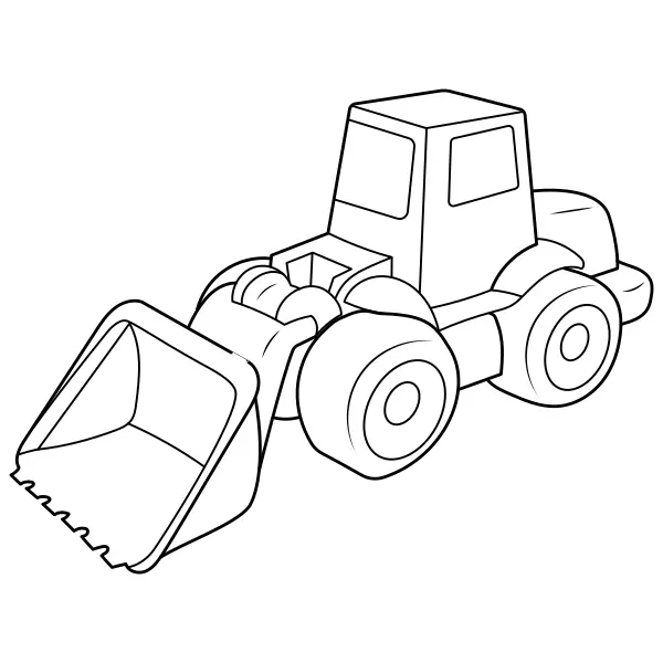 Pelle mécanique | Coloriages en ligne pour enfants