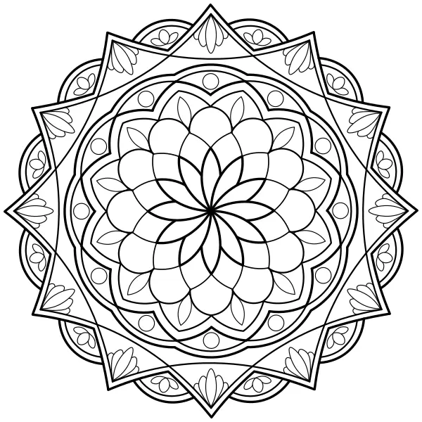 Mandala 14 | Coloriages en ligne pour enfants