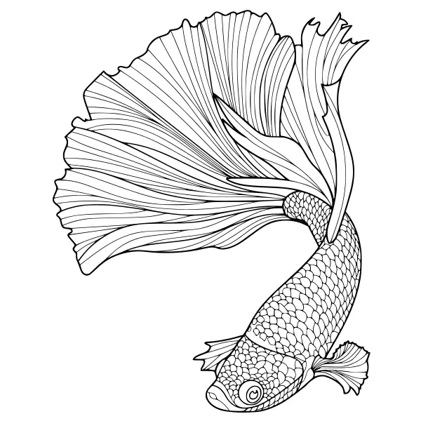 Mandala de poissons | Coloriages en ligne pour enfants