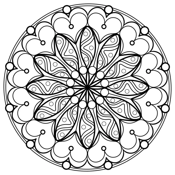 Mandala 4 | Coloriages en ligne pour enfants
