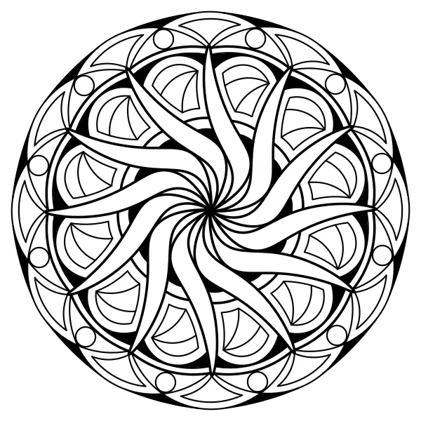 Mandala 6 | Coloriages en ligne pour enfants