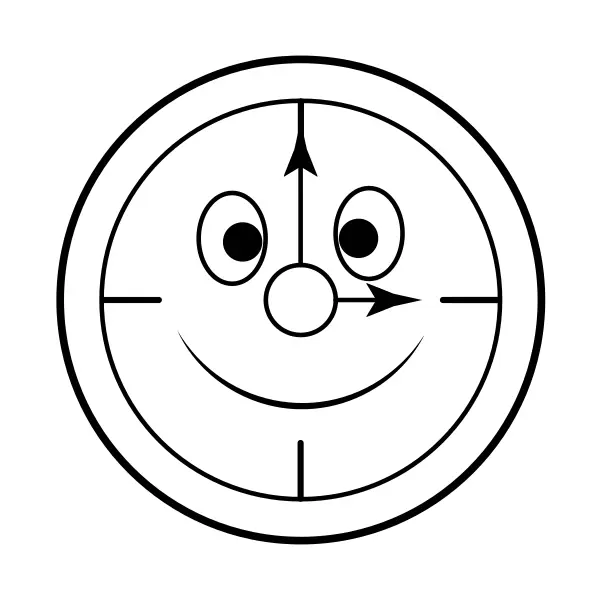 Horloge | Coloriages en ligne pour enfants