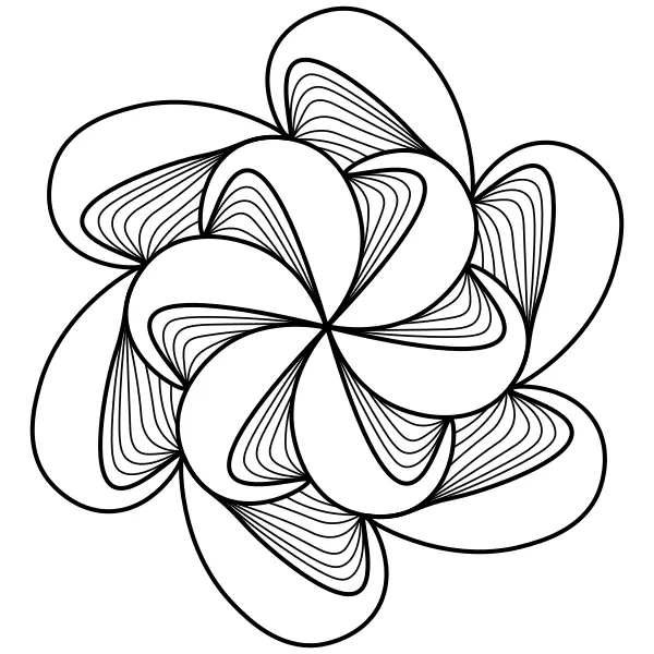 Mandala abstrait | Coloriages en ligne pour enfants