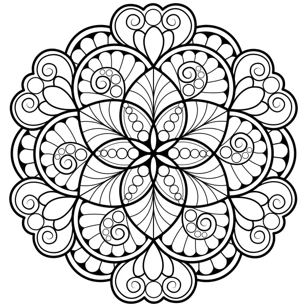 Mandala 8 | Coloriages en ligne pour enfants