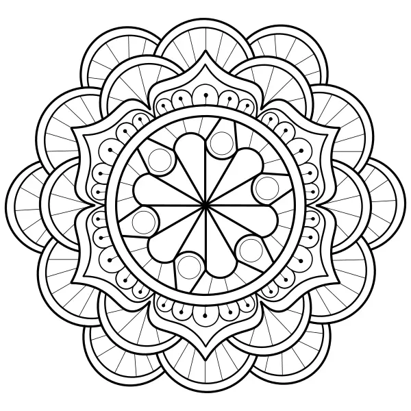 Mandala 9 | Coloriages en ligne pour enfants