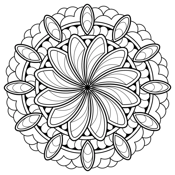 Mandala 12 | Coloriages en ligne pour enfants