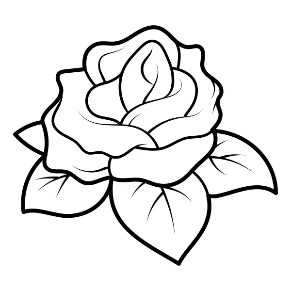 La rose | Coloriages en ligne pour enfants