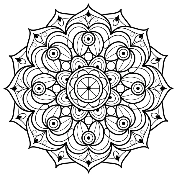 Mandala 15 | Coloriages en ligne pour enfants