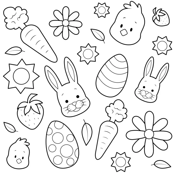 Collecte de Pâques | Coloriages en ligne pour enfants