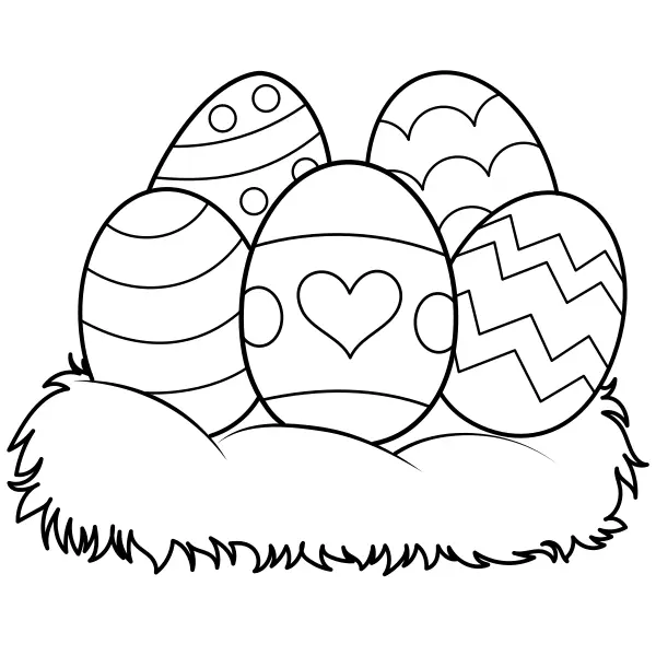 Œufs de Pâques | Coloriages en ligne pour enfants