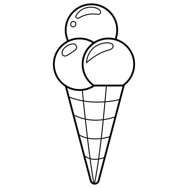 Glace | Coloriages en ligne pour enfants
