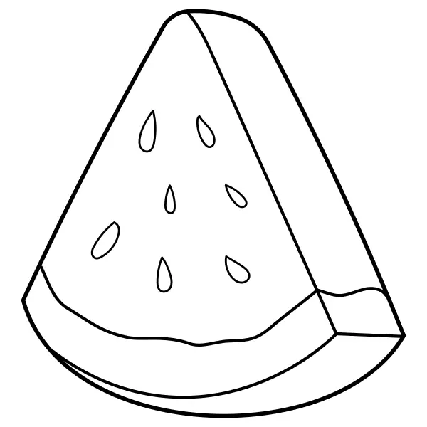Pastèque | Coloriages en ligne pour enfants