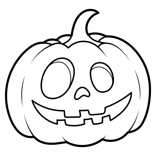 Courge d’Halloween | Coloriages en ligne pour enfants
