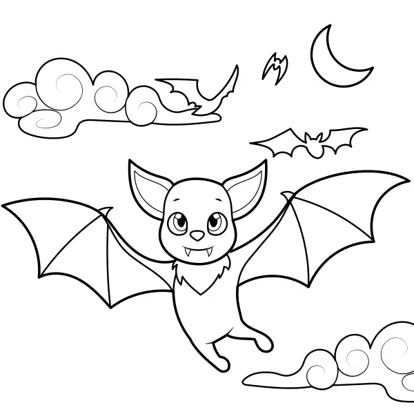 Les chauves-souris | Coloriages en ligne pour enfants