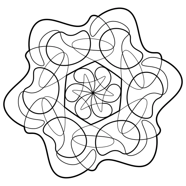 Mandala informe | Coloriages en ligne pour enfants