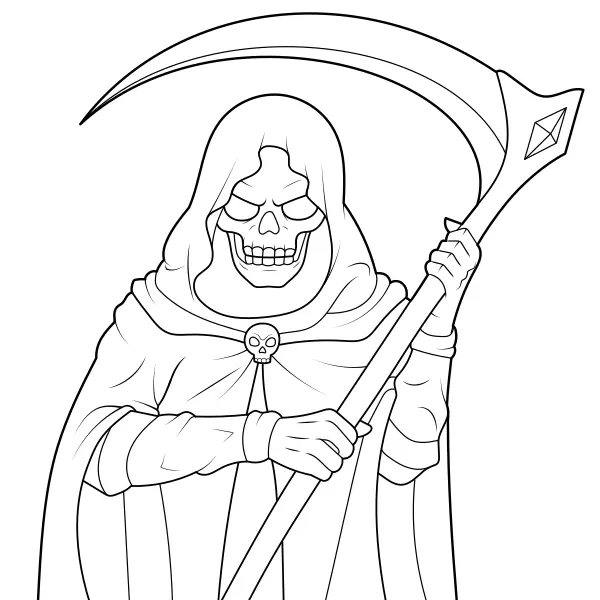 La Mort | Coloriages en ligne pour enfants