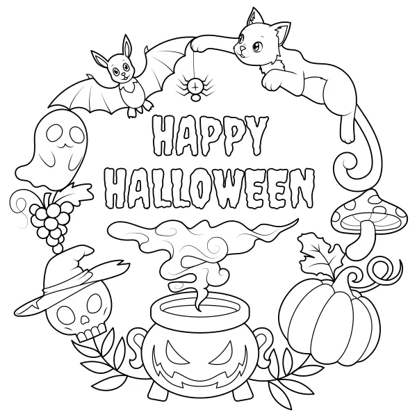 Joyeux Halloween ! | Coloriages en ligne pour enfants