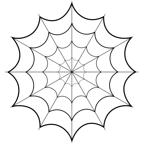 Mandala – toile d’araignée | Coloriages en ligne pour enfants