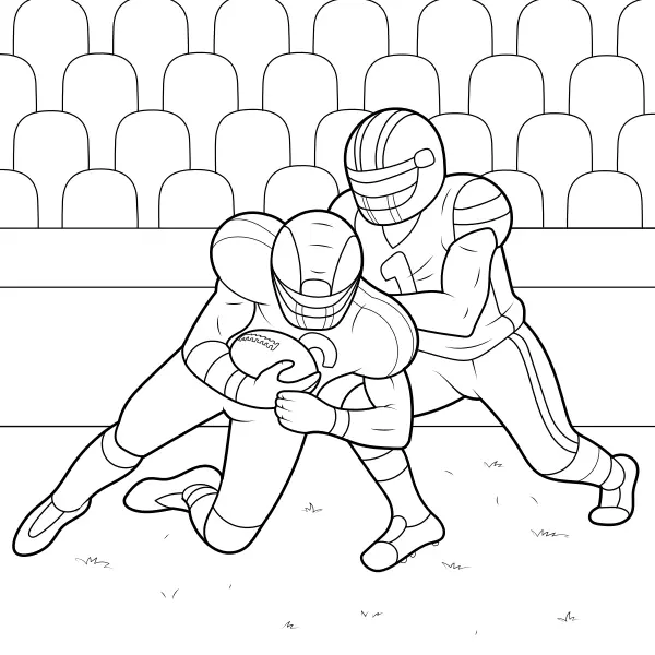 Football américain | Coloriages en ligne pour enfants
