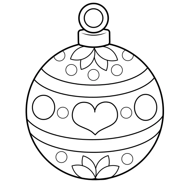 Boule de Noël | Coloriages en ligne pour enfants