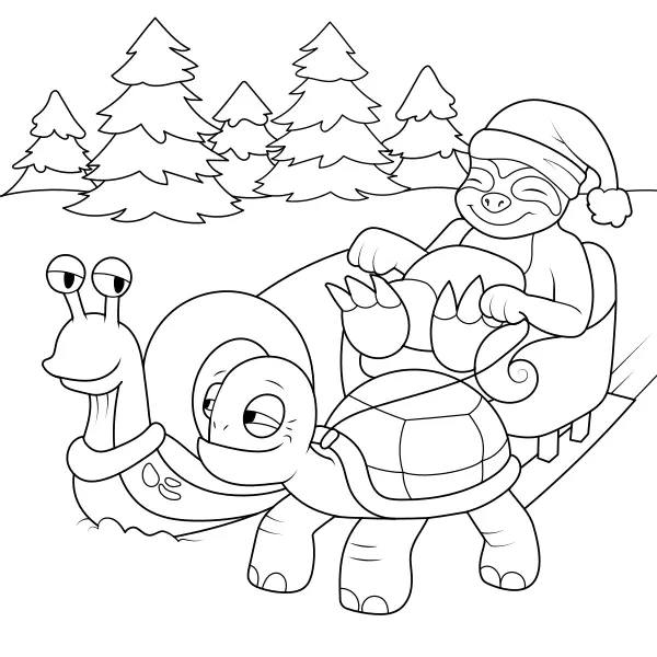 Le Santa Express | Coloriages en ligne pour enfants