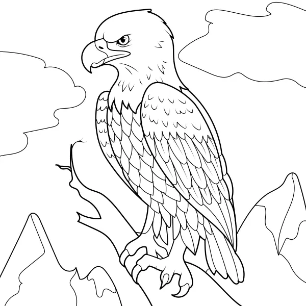 L’aigle | Coloriages en ligne pour enfants