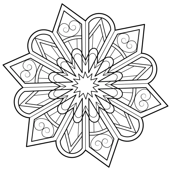 Mandala 21 | Coloriages en ligne pour enfants