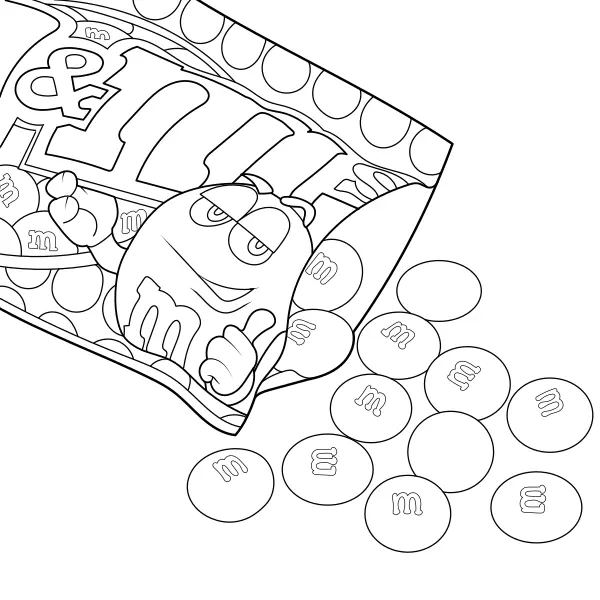 M&Ms | Coloriages en ligne pour enfants