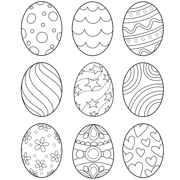 Collecte d’œufs de Pâques | Coloriages en ligne pour enfants