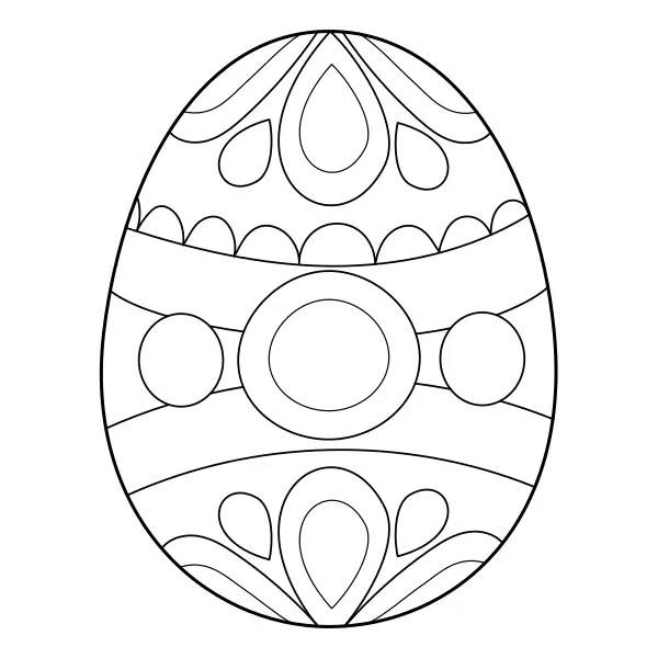 Œuf de Pâques | Coloriages en ligne pour enfants