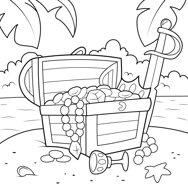 Trésor | Coloriages en ligne pour enfants