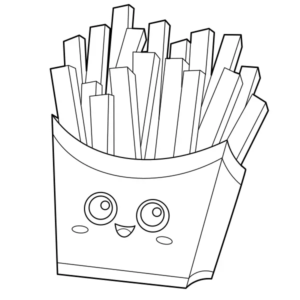 Frites | Coloriages en ligne pour enfants