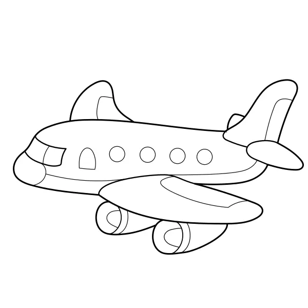 Avion-jouet | Coloriages en ligne pour enfants