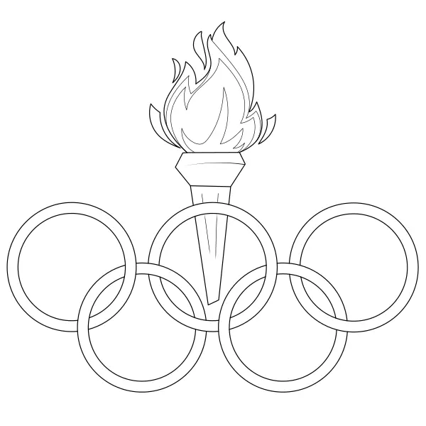 Les anneaux olympiques | Coloriages en ligne pour enfants