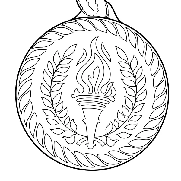 Médailles olympiques | Coloriages en ligne pour enfants