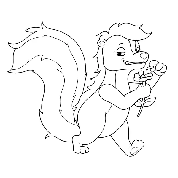 Skunk | Coloriages en ligne pour enfants