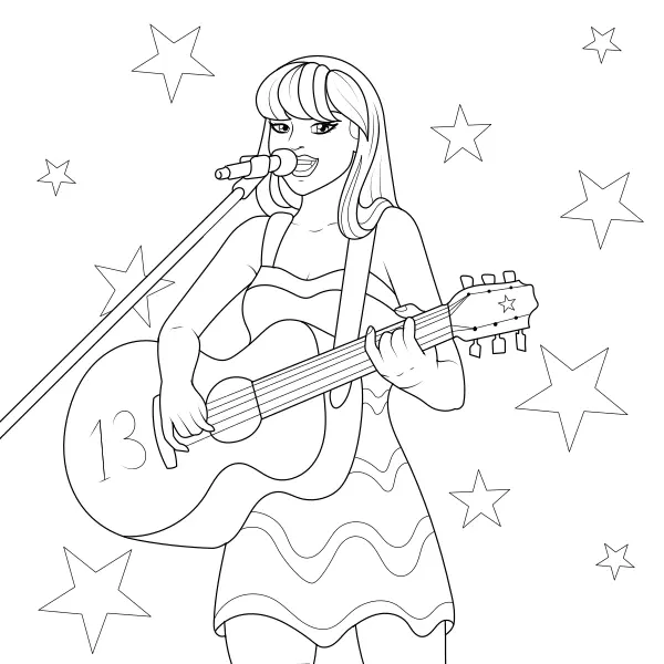 Taylor Swift | Coloriages en ligne pour enfants