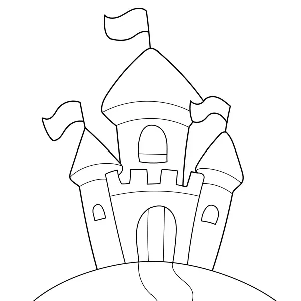 Château | Coloriages en ligne pour enfants