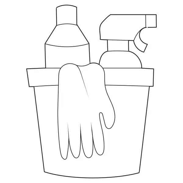 Produits de nettoyage | Coloriages en ligne pour enfants