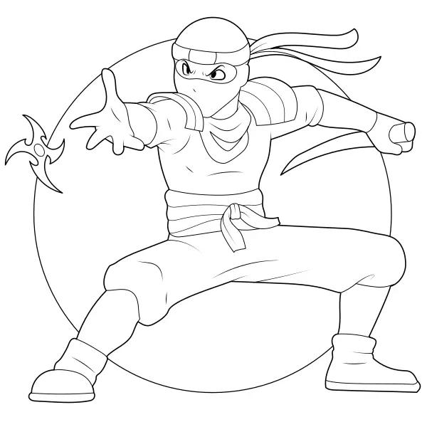 Ninja | Coloriages en ligne pour enfants