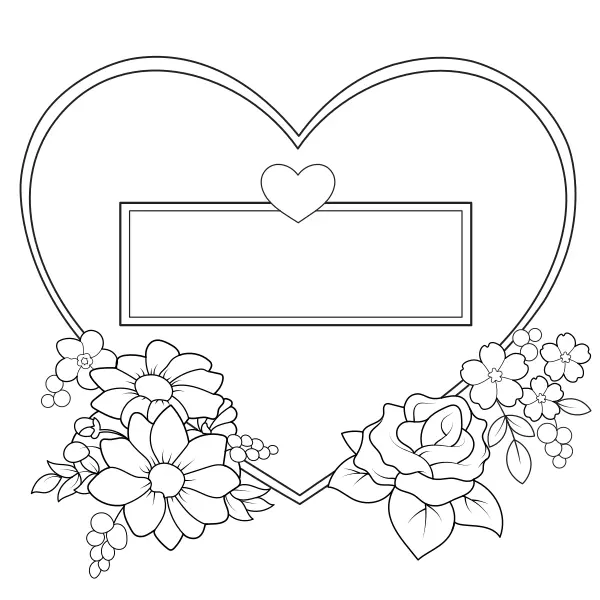 Avec tout mon amour pour… | Coloriages en ligne pour enfants